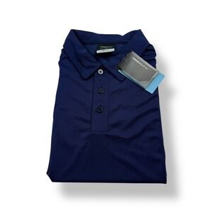 Nike Golf Dri Fit Mens Large Navy Blue Polo Shirt Short Sleeve NWT